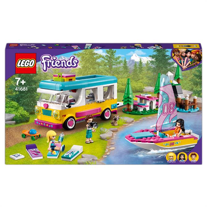 Lego Friends Forest Camper Van & Sailboat Set 41681